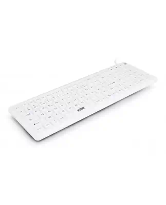 Urban Factory Sanee clavier Médical USB AZERTY Français Blanc_0