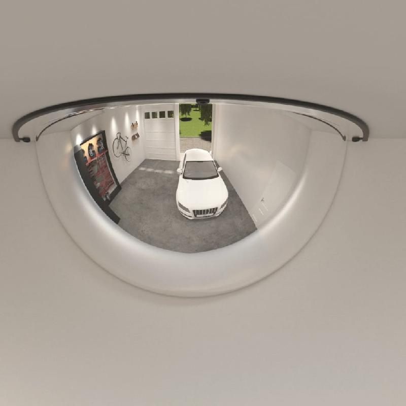 Vidaxl miroirs de circulation en demi-dôme 2 pcs ø80 cm acrylique 153086_0
