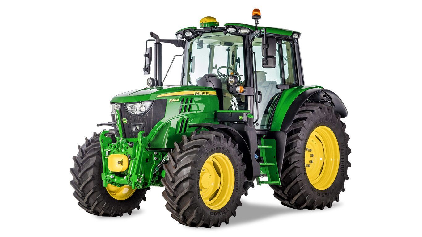 Tracteur agricole 6140M - John Deere - 140 ch nominal - Moteur 4,5L 4 cylindres_0