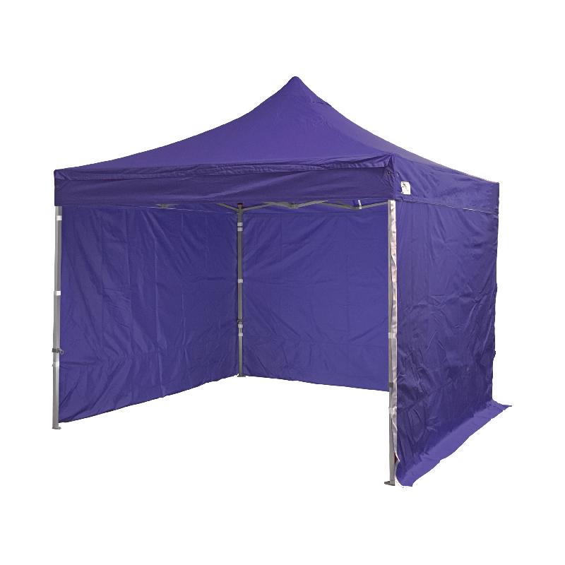 Barnum pliant semi-pro30 3x3m - 3 côtés bleu foncé - toile imperméable 320 g/m² - structure acier thermolaqué_0