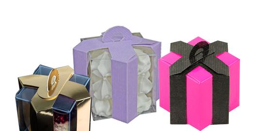 Boîte cube imbriquée - forme étoilée avec poignée - 2 cubes - 17 coloris au choix_0