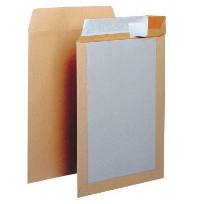 Boîte de 100 pochettes dos carton 260x330 120g/m² bande siliconée_0