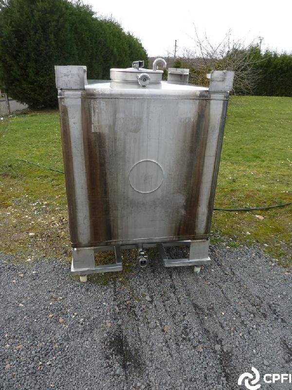 Container inox carré 1000 L - con017 - Goavec - IBC/GRV - INOX 316_0