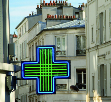 Croix lumineuse - croix de pharmacie_0