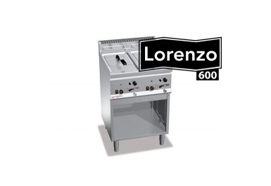 Friteuse à gaz 8+8 litres - 13,2 kW - Profondeur 600 mm - Sur meuble ouvert_0