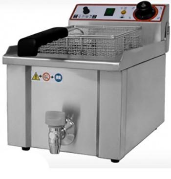 Friteuse électrique professionnelle - 1 ou 2 cuves - Capacités 7L, 9L, 10L ou 13L - Avec vanne de vidange_0
