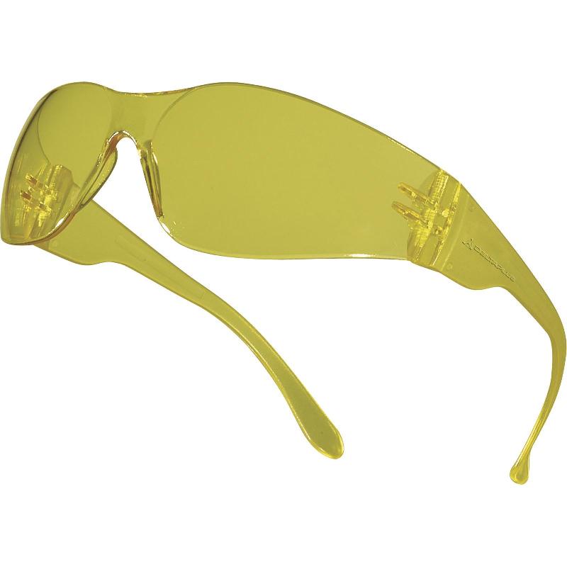 Lunettes de chantier monobloc en polycarbonate - Brav2ja - légères avec protections latérales_0
