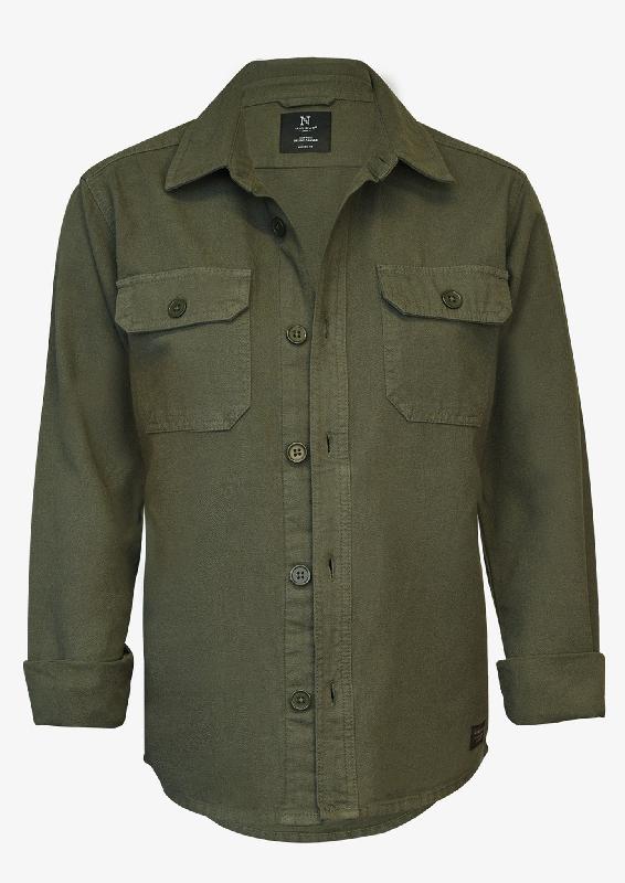 Sur- chemise polyvalente - Napa Unisexe - Olive Clair - Nimbus_0