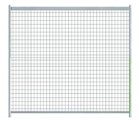 Palissade de chantier (hxl m) : 2x2 - stabilisation par plot ou platine_0