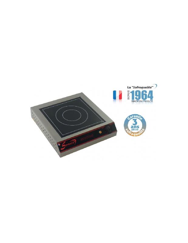 Plaque de cuisson professionnelle à induction - 1 foyer 3600W - Inox - SOFRACA 27022_0