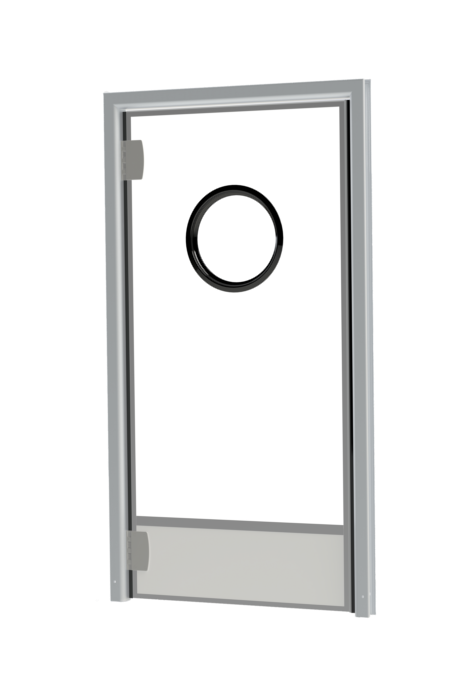 Porte va-et-vient semi-isolante pour réfrigérateur industriel - Installation intérieure_0