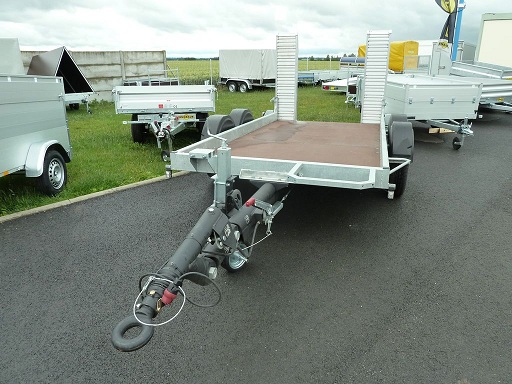 Remorque porte-engins VSN 3.5T - 3.5m - 2 essieux - châssis galvanisé - charge utile 2.8T_0