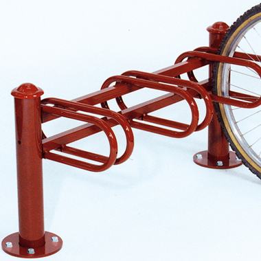 Support cycles déco 3 places composable simple face - acier et inox - référence 8207363_0