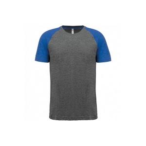 T-shirt triblend bicolore sport manches courtes unisexe référence: ix251920_0