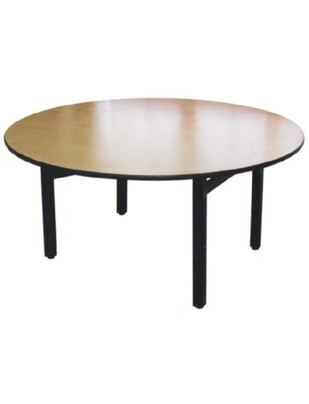 Table pliante Joker - plateau multiplis verni - bord PVC noir - 80x120_0