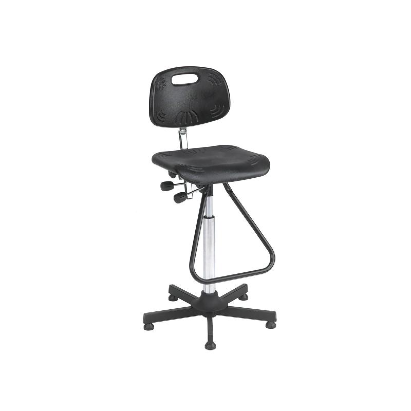 Siège Atelier Classic Haut - Réf : 88601007 - Hauteur réglable, dossier et repose-pieds ajustables, siège en polyuréthane durable_0