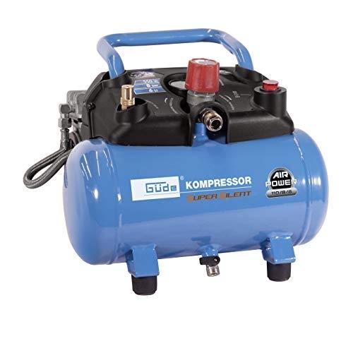 GÜDE 110/8/6 Silent Compresseur Airpower - 59 dB - Réservoir 6 litres - 550W - Moteur sans huile_0