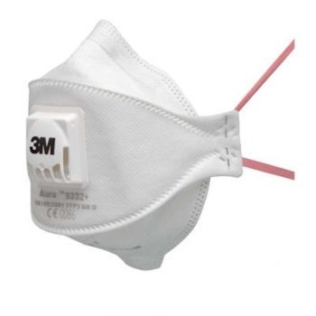 3M 9332+ FFP3 NR D - Masque FFP3 pliable avec valve d'expiration - Cerva_0
