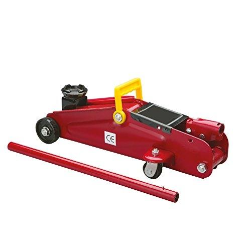 Cric hydraulique à roulettes 2T CARTREND 7740014 - conforme DIN 13164-B et compatible supports véhicules_0