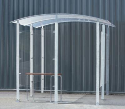 Abri fumeurs indépendant acier galvanisé 2 m²_0