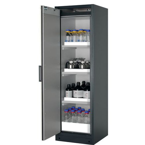 ARMOIRE SÉCURITÉ Q-CLASSIC-90 Q90.195.060 ARGENT-3 ÉTAGÈRES