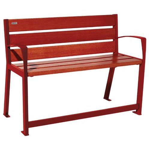 BANC SILAOS SÉNIOR 2 PLACES ACAJOU 3004 - PROCITY