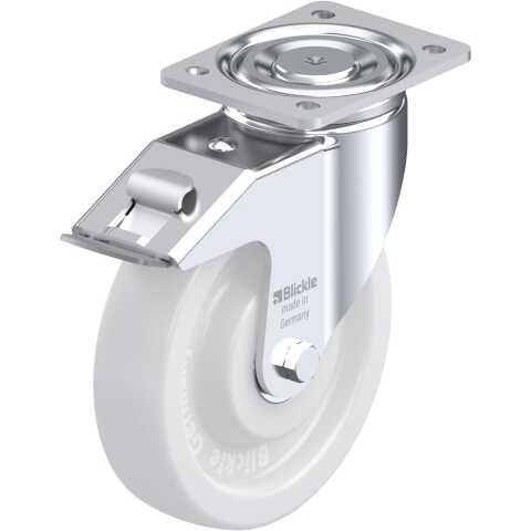 BLICKLE - ROULETTE PIVOTANTE À FREIN Ø 200MM BANDAGE POLYAMIDE PA 6.6 900KG - LH-SPO 200K-FI