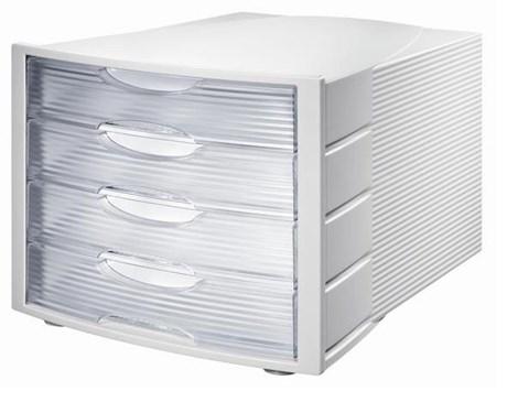 BLOC DE CLASSEMENT 4 TIROIRS MONITOR TRANSLUCIDE