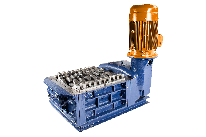 Broyeur industriel 2 arbres F 15 - 15 HP - Moteur électrique pour déchets industriels_0