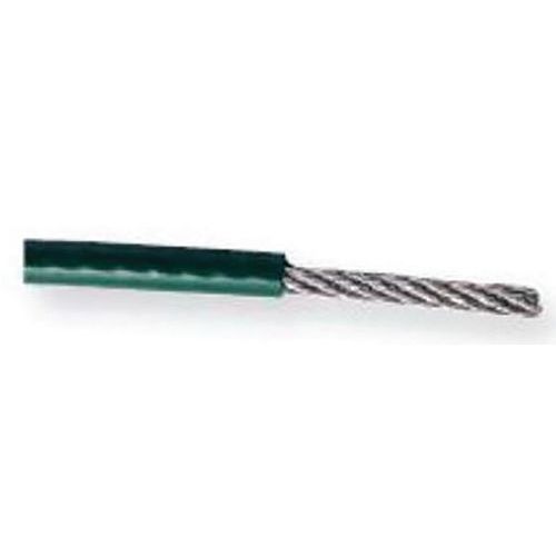 CÂBLE ACIER GALVANISÉ PLASTIFIÉ VERT D3/5MM - COURONNE 25M - GODET