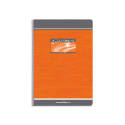 CAHIER CONQUERANT - PIQÛRE 17X22 CM - 96 PAGES - GRANDS CARREAUX - LOT DE 10