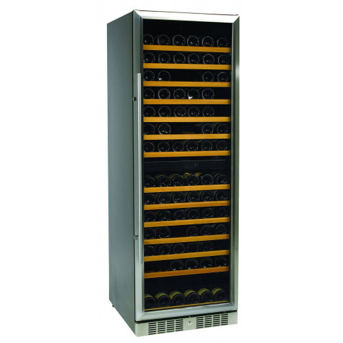 CAVE À VIN PROFESSIONNELLE FAÇADE INOX - 155 BOUTEILLES