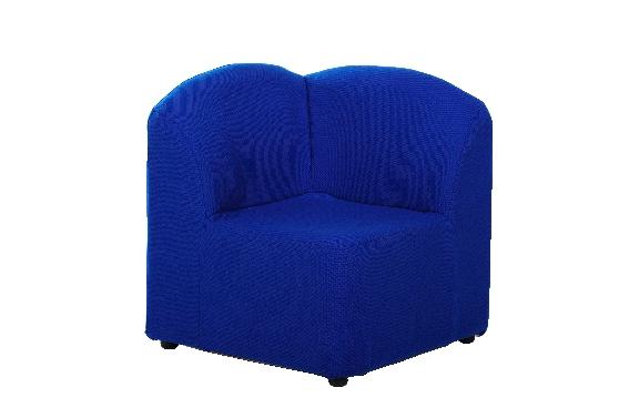 CHAUFFEUSE ANGLE 90° BOWLING TISSU POLYESTER M1 DÉHOUSSABLE COLORIS ANTHRACITE - MANUTAN COLLECTIVITÉS