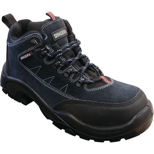 CHAUSSURES BLEUES MI HAUTES EN CUIR RÉSISTANT TAILLE 38 - SINGER SAFETY
