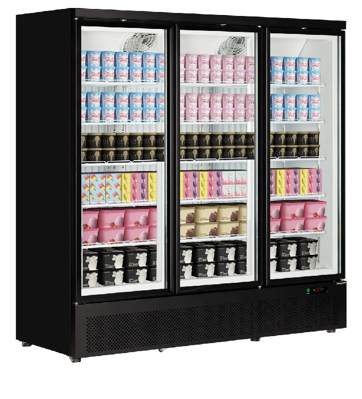 Congélateur vertical vitré Atom Maxi F3DB (1563 / 1090L) Noir TEFCOLD_0