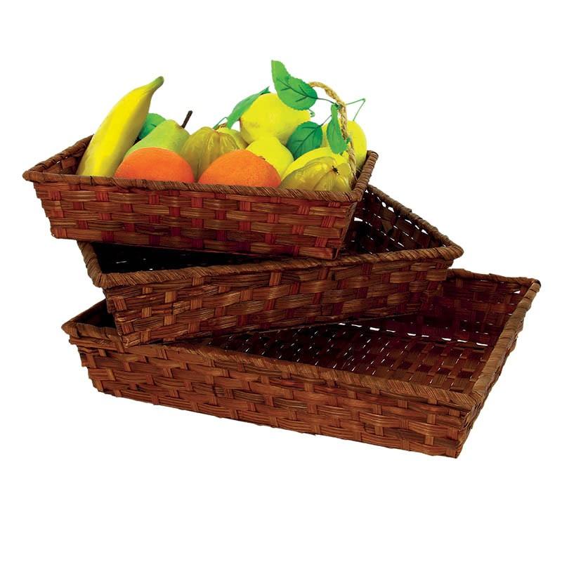 Corbeille bambou rectangle Vieto 28x20 - MARRON_0