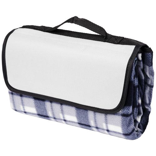 Couverture Park en polaire - motif tartan avec poignée - 135x120 cm - 160 g/m²_0