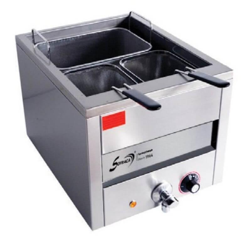 Cuiseur à pâtes Bartscher - 4 paniers d'1 litre - Inox 316 - Capacité 15 litres - Thermostat jusqu'à 110°C_0