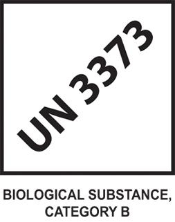 Etiquette biological substance category b un 3373 - 43373_0