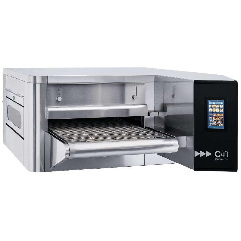 Four convoyeur électrique Prismafood - 15 pizzas Ø30 cm/h - Cuisson uniforme et programmable_0