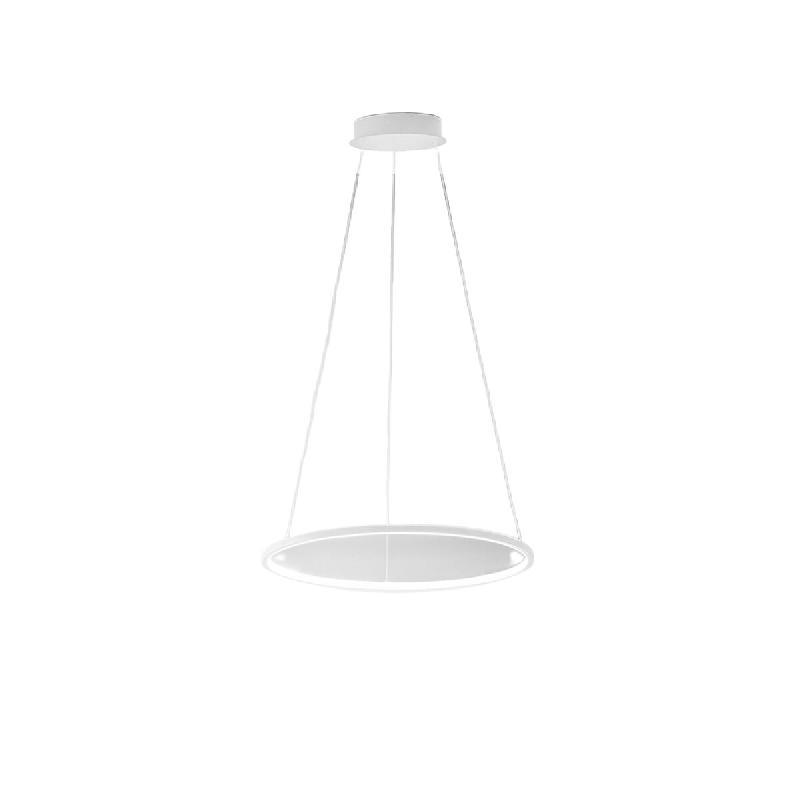 Gea Luce Suspension Erika S/P Led 38W 1400Lm 3000K Dimmable Phase Cut+Push, Corps En Aluminium Et Silicone Blanc - Gealuce - ERIKA S/P_0