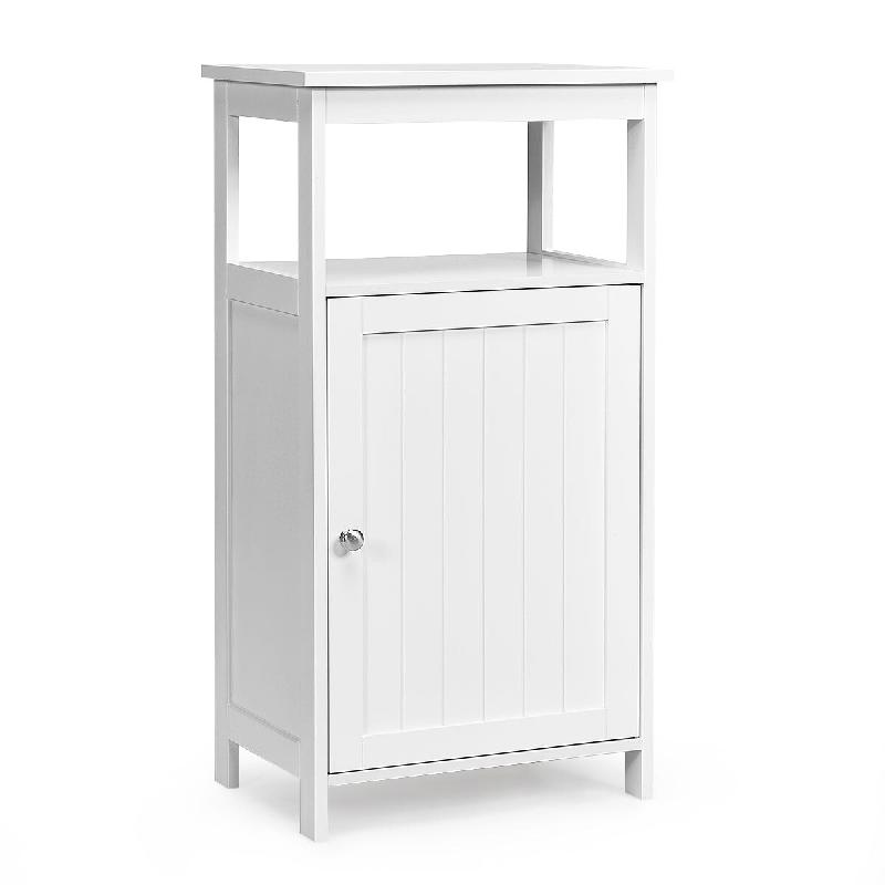 Helloshop26 - Armoire de rangement 40 x 30 x 70 cm avec étagère réglable design moderne pour salle de bain salon en MDF blanc 20_0012749 - blanc Bo_0