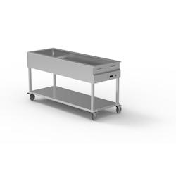 ITALCONCEPT Chariot bain marie (Chariot bain marie à eau capac...) - 3667335124244_0