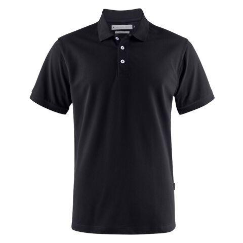 JAMES HARVEST SUNSET POLO PIQUE REGULAR FIT HOMMES NOIR - TAILLE XXXL