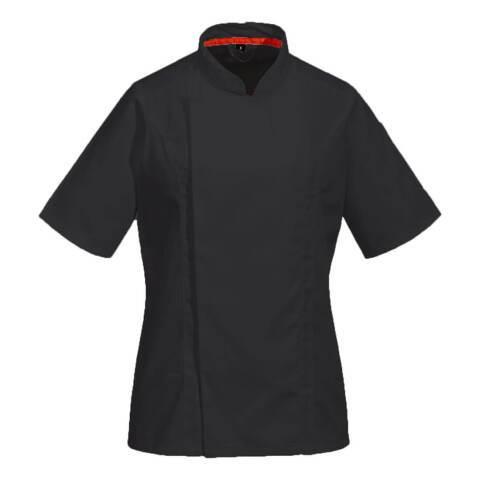 LOT DE 2 - PORTWEST C736 VESTE DE CUISINE MAILLE PRO MANCHES COURTES NOIR - TAILLE XL