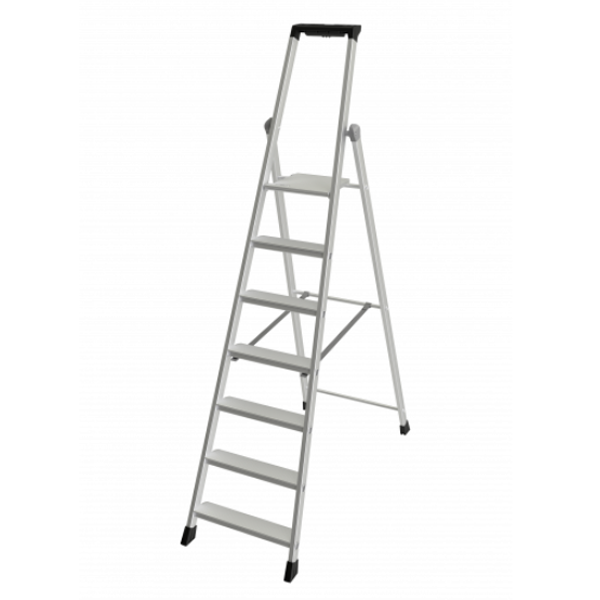 MARCHEPIED 7 MARCHES - COMPACT TUBESCA - HAUTEUR D'ACCÈS 3,42 M - ALUMINIUM