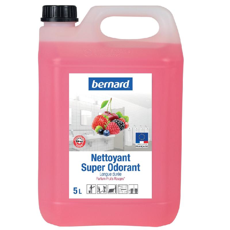 NETTOYANT SURODORANT AVEC BITREX À PH NEUTRE BERNARD FRUITS ROUGES 5 L