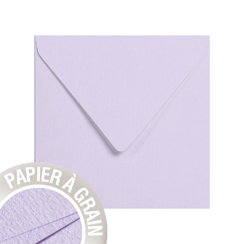 PAQUET DE 5 ENVELOPPES GRAIN DE POLLEN 140X140MM 120G/M² - FLEUR DE LIN - LOT DE 10