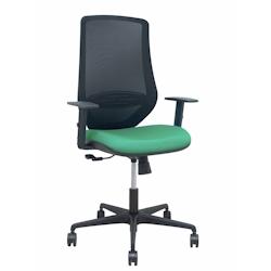 Piqueras y Crespo Silla Mardos sincro malla negra bali verde esmeralda brazo regulable - vert multi-matériau 392SM840B456B10B68R65_0