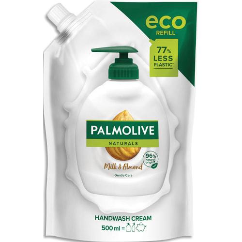 Palmolive recharge 500 ml savon liquide palmolive amande douce dans une recharge plus écologique_0